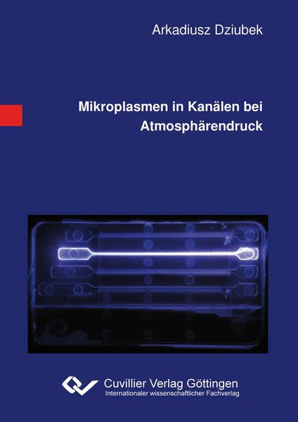 Produktbild: Mikroplasmen in Kan&auml;len bei Atmosph&auml;rendruck