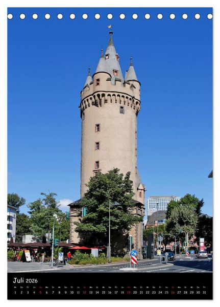 Produktbild: Frankfurt Highlights (Tischkalender 2026 DIN A5 hoch), CALVENDO Monatskalender
