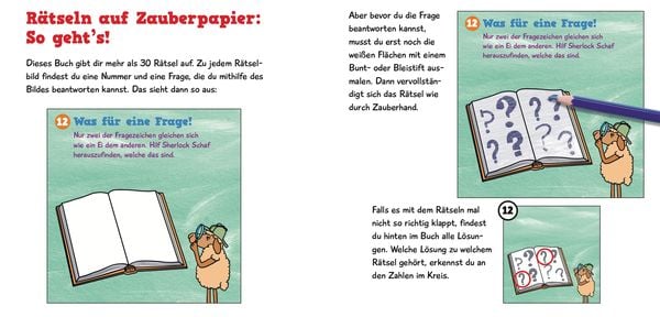 Produktbild: Zauberpapier Rätselbuch Tiere