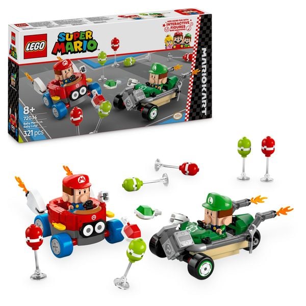 LEGO Super Mario: Mario Kart – Baby Mario vs. Baby Luigi, Spielset 72034