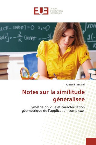 Produktbild: Notes sur la similitude g&eacute;n&eacute;ralis&eacute;e