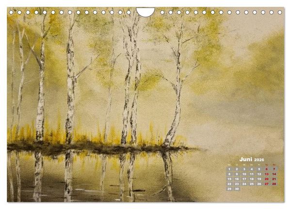 Produktbild: Landschaften in Acryl & Aquarell (Wandkalender 2026 DIN A4 quer), CALVENDO Monatskalender