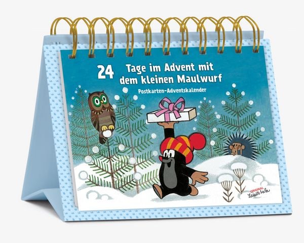 Produktbild: Postkarten-Adventskalender "24 Tage im Advent mit dem kleinen Maulwurf"