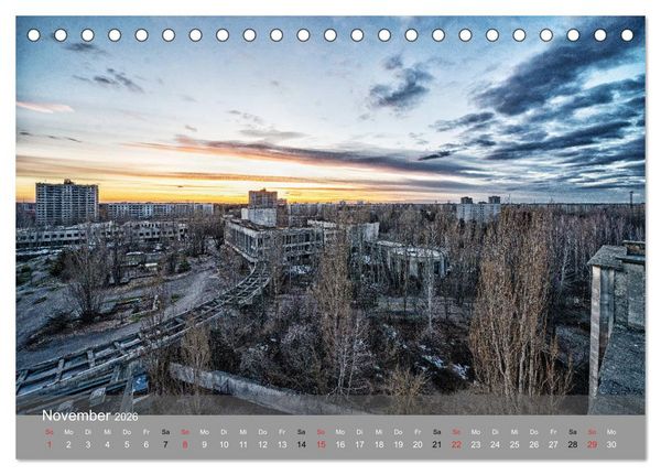 Produktbild: Tschernobyl - In der Sperrzone (Tischkalender 2026 DIN A5 quer), CALVENDO Monatskalender