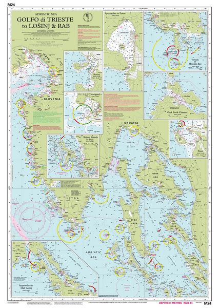 Produktbild: M24 Golfo di Trieste to Lo&scaron;inj and Rab, Imray Chart
