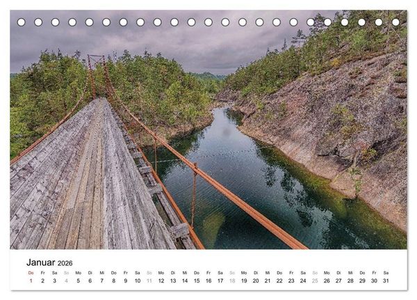 Produktbild: Norwegen - Magie aus Licht und Landschaft (Tischkalender 2026 DIN A5 quer), CALVENDO Monatskalender