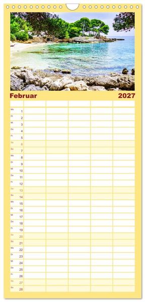Produktbild: Familienplaner 2027 - Mallorca Meine Liebe mit 5 Spalten (Wandkalender, 21 x 45 cm) CALVENDO