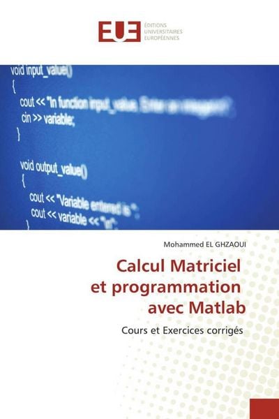 Produktbild: Calcul Matriciel et programmation avec Matlab