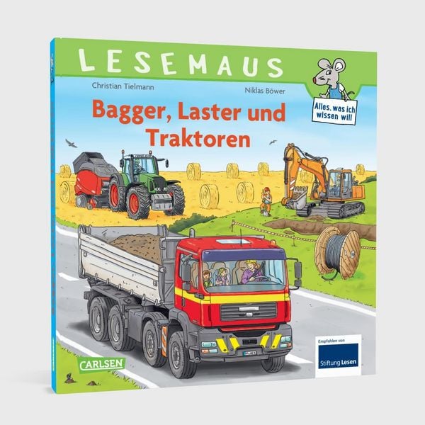 Produktbild: LESEMAUS Sonderb&auml;nde: Bagger, Laster und Traktoren &ndash; Alles &uuml;ber Fahrzeuge