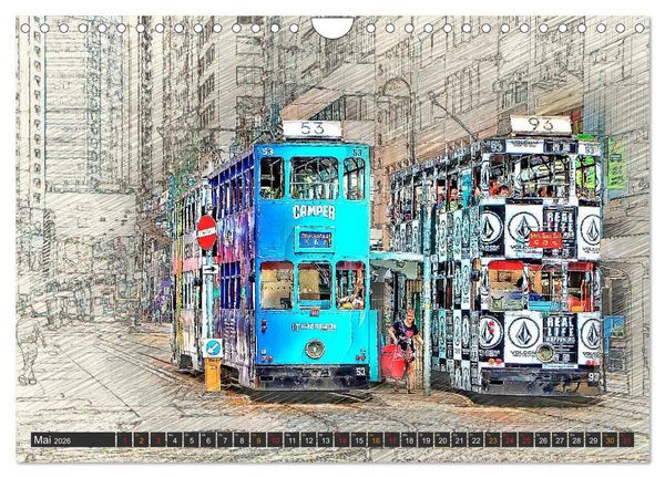 Produktbild: Stra&szlig;enbahn Faszination (Wandkalender 2026 DIN A4 quer), CALVENDO Monatskalender