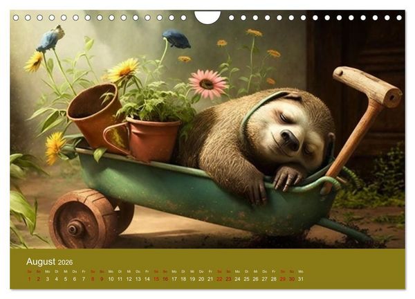 Produktbild: Der Kalender f&uuml;r echte Faultiere (Wandkalender 2026 DIN A4 quer), CALVENDO Monatskalender