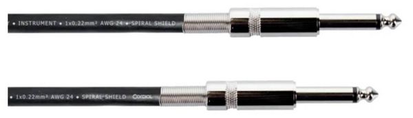 Produktbild: Cordial 14757 Klinke Instrumenten Anschlusskabel [1x Klinkenstecker 6.3 mm (mono) - 1x Klinkenstecker 6.3 mm (mono)] 5.00 m Schwarz Flexibel