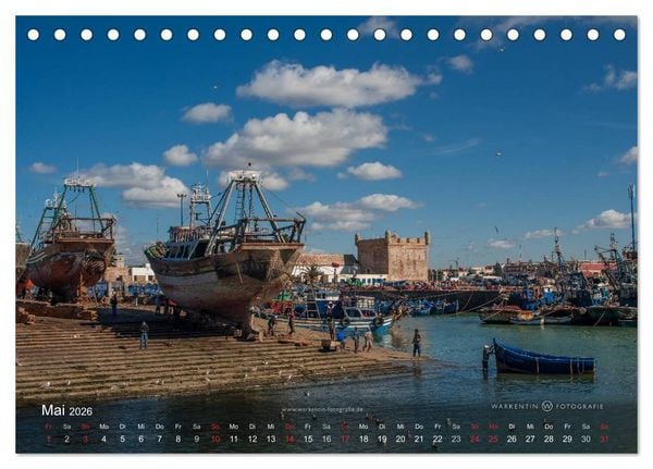 Produktbild: Marokko Maritim (Tischkalender 2026 DIN A5 quer), CALVENDO Monatskalender