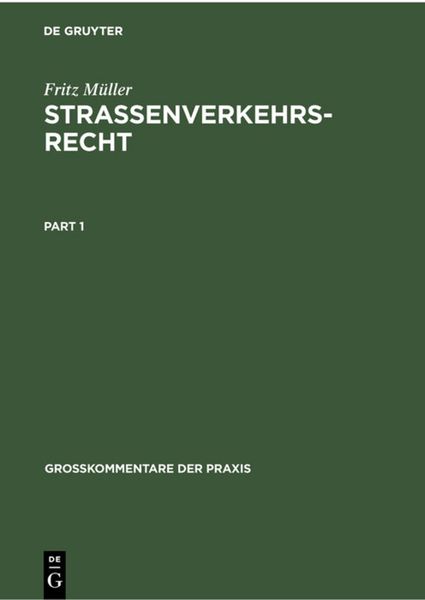 Produktbild: Stra&szlig;enverkehrsrecht