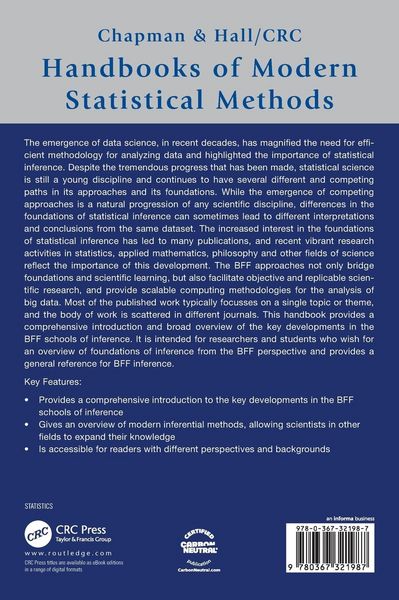 Produktbild: Handbook of Bayesian, Fiducial, and Frequentist Inference