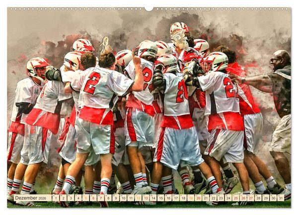 Produktbild: Ich liebe Lacrosse (hochwertiger Premium Wandkalender 2026 DIN A2 quer), Kunstdruck in Hochglanz