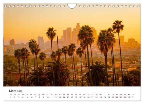 Produktbild: Los Angeles &ndash; Kalifornien (Wandkalender 2026 DIN A4 quer), CALVENDO Monatskalender