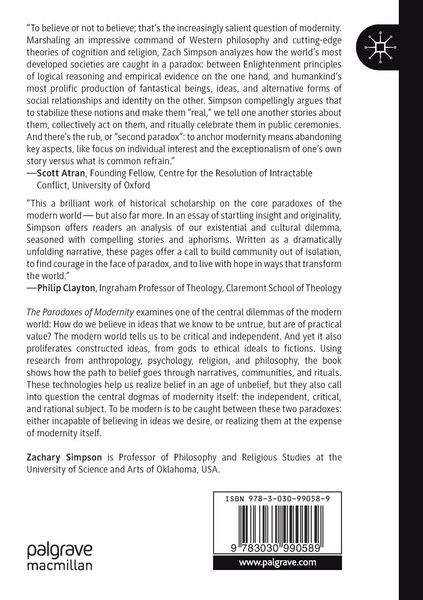 Produktbild: The Paradoxes of Modernity