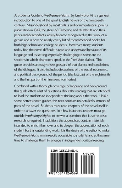 Produktbild: A Student's Guide to Wuthering Heights by Emily Bronte