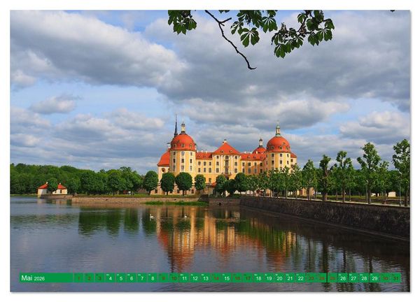 Produktbild: Schl&ouml;sser und Burgen zwischen Werra und Elbe (Wandkalender 2026 DIN A2 quer), CALVENDO Monatskalender