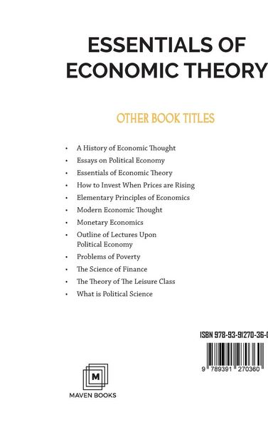 Produktbild: Essentials Of Economic Theory