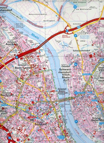 Produktbild: Falk Stadtplan Extra Standardfaltung Bonn
