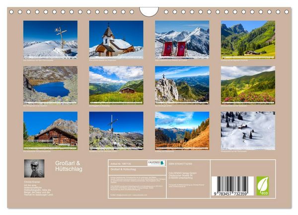 Produktbild: Gro&szlig;arl & H&uuml;ttschlag (Wandkalender 2026 DIN A4 quer), CALVENDO Monatskalender