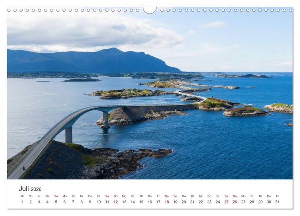 Produktbild: Norwegen - Das wundersch&ouml;ne Land im Norden. (Wandkalender 2026 DIN A3 quer), CALVENDO Monatskalender