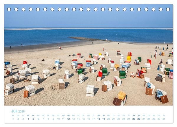 Produktbild: Moin Borkum (Tischkalender 2026 DIN A5 quer), CALVENDO Monatskalender