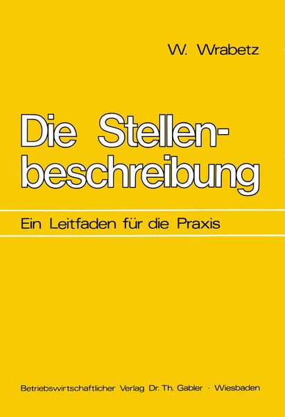 Produktbild: Die Stellenbeschreibung