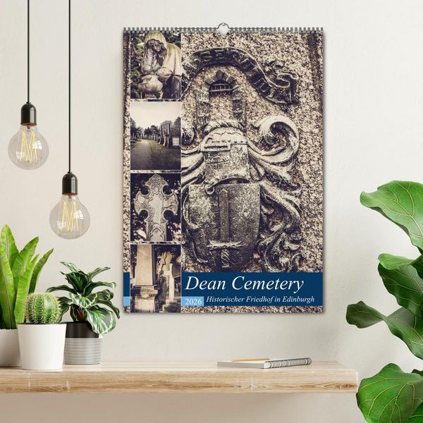Produktbild: Dean Cemetery - Historischer Friedhof Edinburgh (Wandkalender 2026 DIN A2 hoch), CALVENDO Monatskalender