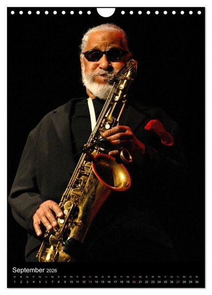 Produktbild: Jazz Saxophonisten 2026 (Wandkalender 2026 DIN A4 hoch), CALVENDO Monatskalender