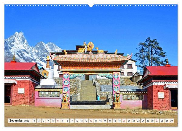 Produktbild: BUDDHISMUS in NEPAL (Wandkalender 2026 DIN A2 quer), CALVENDO Monatskalender