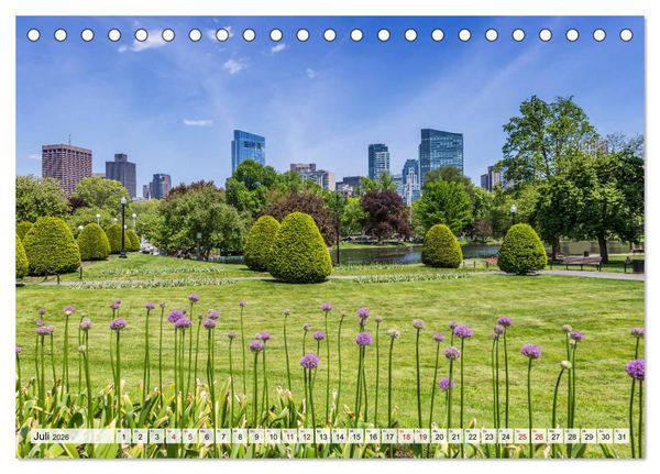 Produktbild: Stadtansichten aus Boston (Tischkalender 2026 DIN A5 quer), CALVENDO Monatskalender