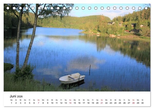 Produktbild: S&uuml;dnorwegen - von Kristiansand bis Stavanger (Tischkalender 2026 DIN A5 quer), CALVENDO Monatskalender