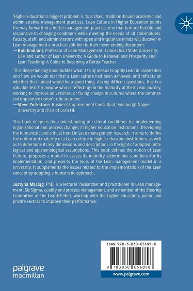 Produktbild: Lean Culture in Higher Education