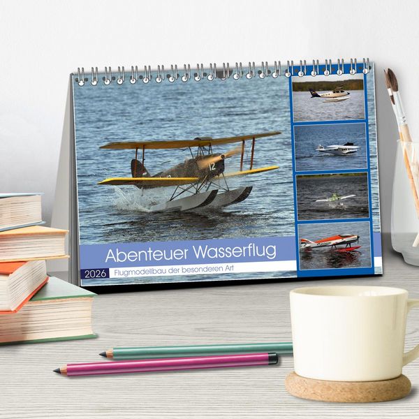 Produktbild: Abenteuer Wasserflug (Tischkalender 2026 DIN A5 quer), CALVENDO Monatskalender
