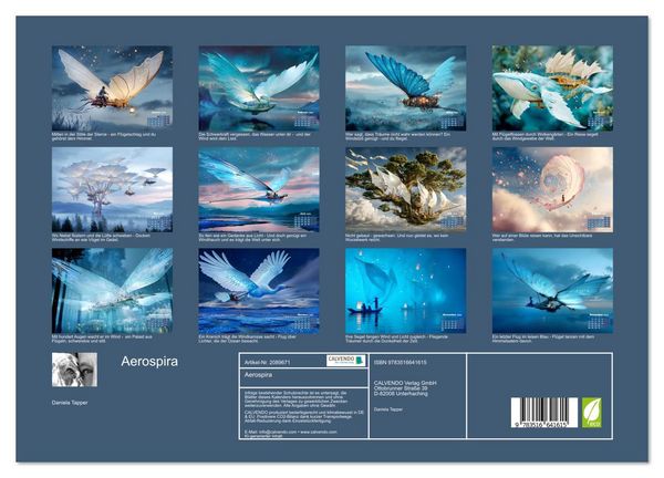 Produktbild: Aerospira (hochwertiger Premium Wandkalender 2026 DIN A2 quer), Kunstdruck in Hochglanz