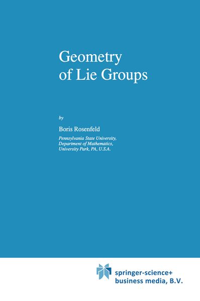 Produktbild: Geometry of Lie Groups