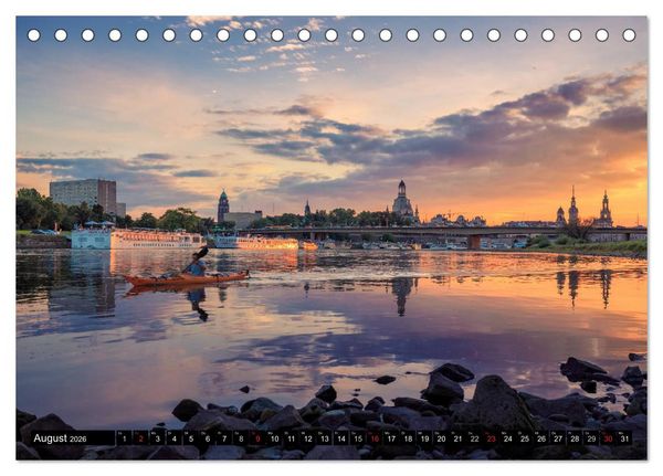 Produktbild: Barockperle Dresden (Tischkalender 2026 DIN A5 quer), CALVENDO Monatskalender