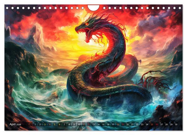 Produktbild: G&ouml;tterd&auml;mmerung - Der Ragnar&ouml;k in der nordischen Mythologie (Wandkalender 2026 DIN A4 quer), CALVENDO Monatskalender
