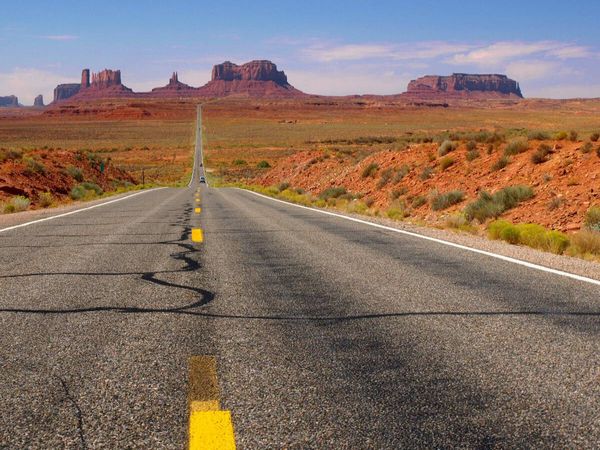 Produktbild: CALVENDO Puzzle Highway 163 zum Monument Valley | 1000 Teile Lege-Gr&ouml;&szlig;e 64x48cm Foto-Puzzle f&uuml;r gl&uuml;ckliche Stunden