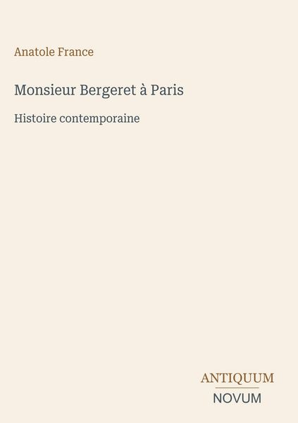 Produktbild: Monsieur Bergeret &agrave; Paris