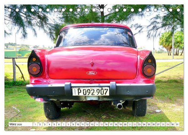 Produktbild: Ford Taunus P2 - 17M - Ein Klassiker aus K&ouml;ln in Kuba (Tischkalender 2026 DIN A5 quer), CALVENDO Monatskalender