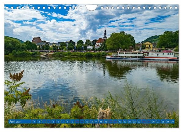 Produktbild: Die Obere Weser - von Bad Karlshafen bis Hameln (Wandkalender 2027 DIN A4 quer), CALVENDO Monatskalender