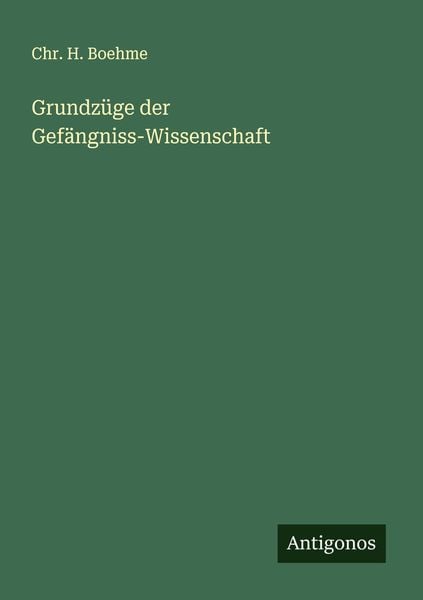 Produktbild: Grundz&uuml;ge der Gef&auml;ngniss-Wissenschaft