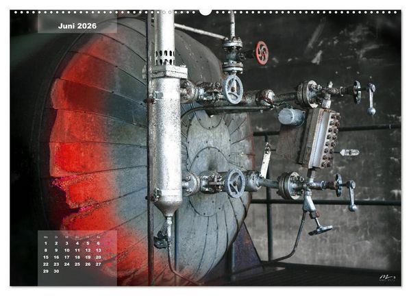 Produktbild: AUSSER BETRIEB - Industriekultur mit PopArt-Einfl&uuml;ssen (Wandkalender 2026 DIN A2 quer), CALVENDO Monatskalender