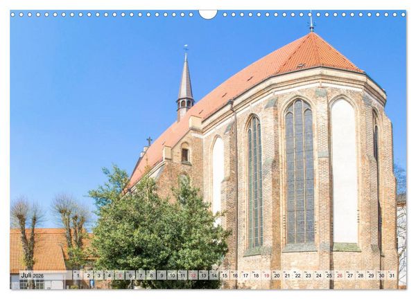 Produktbild: Hansestadt Rostock Historischer Stadtkern bis Warnem&uuml;nde (Wandkalender 2026 DIN A3 quer), CALVENDO Monatskalender