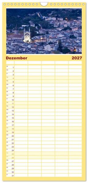 Produktbild: Familienplaner 2027 - Mallorca - Momente einer Reise mit 5 Spalten (Wandkalender, 21 x 45 cm) CALVENDO