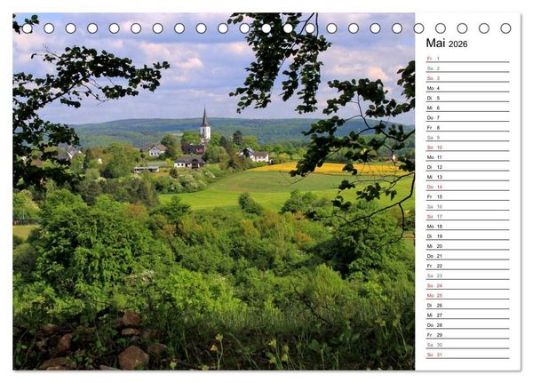 Produktbild: Die Eifel und ihre Regionen - Die Nordeifel (Tischkalender 2026 DIN A5 quer), CALVENDO Monatskalender
